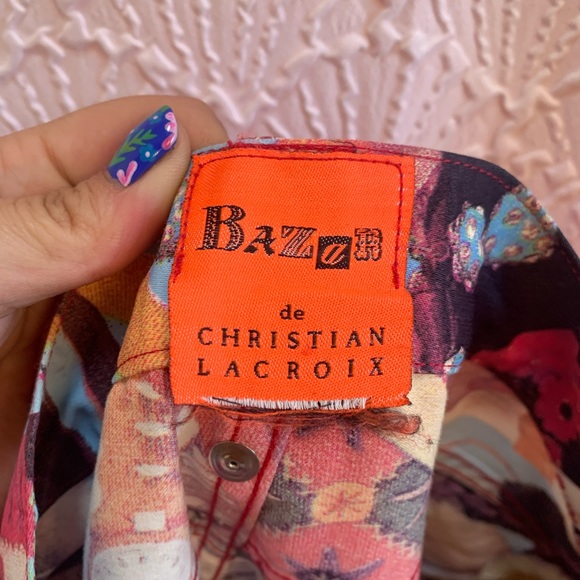 Bazaar de Christian Lacroix Pink Patterned Pants - Picture 4 of 6